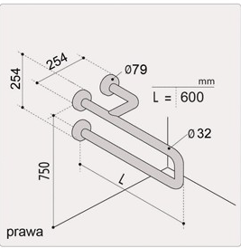 Poręcz-kątowa-RN18-prawa-60-cm-ERGOPLUS-inox-RN18P