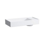 Umywalka KARTELL BY LAUFEN 75x35cm, bez otworu, biała LCC, SaphirKeramik H8123324001121