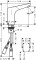 Bateria umywalkowa HANSGROHE FOCUS ELECTRONIC zasilana baterią 6V, z regulacją temp., chrom 31171000