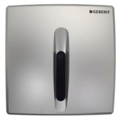 Zawór spłukujący elektroniczny Geberit do pisuaru, zasilanie bateryjne, chrom-mat 115.818.46.5