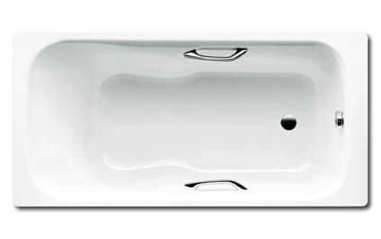 Wanna prostokątna KALDEWEI DYNA SET STAR 170x75cm, z otworami na uchwyty, uszlachetniona, antypoślizgowa, biała 226234013001