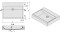 Umywalka nablatowa SANPLAST FREE MINERAL Unb-M/FREE 50x40x10cm, bez otworu, bez przelewu, biała 640280010001000