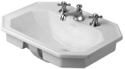 Umywalka nablatowa DURAVIT 1930 58cm, biała WonderGliss 04765800001