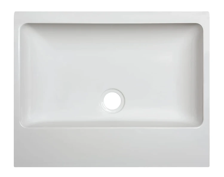 Umywalka nablatowa SANPLAST FREE MINERAL Unb-M/FREE 50x40x10cm, bez otworu, bez przelewu, biała 640280010001000