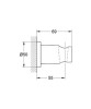 Uchwyt natryskowy GROHE RAINSHOWER ścienny z okrągłą rozetą stały chrom 27074000