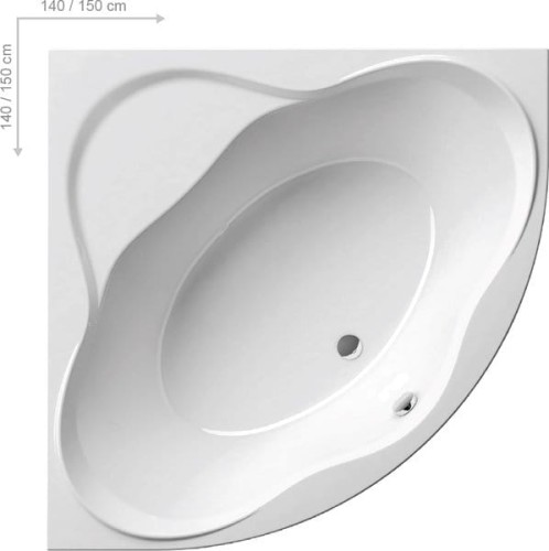 Wanna narożna RAVAK NEW DAY 140x140cm, biała C651000000