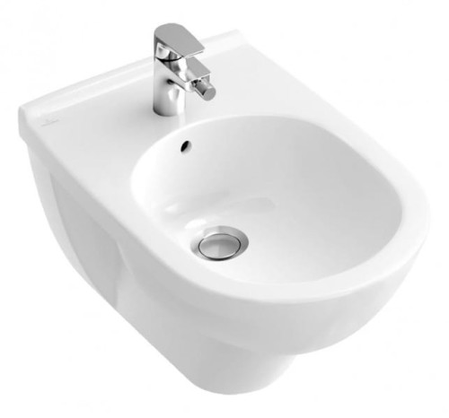 Bidet wiszący VILLEROY&BOCH O.NOVO 36x59.5cm, CeramicPlus, biały 546000R1