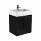 Szafka podumywalkowa KOŁO TWINS 60, wisząca, z 2 szufladami, czarny mat 89494-000