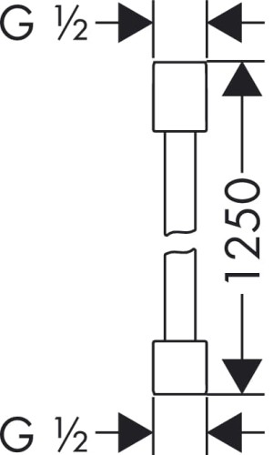 Wąż natryskowy HANSGROHE AXOR STARCK 125cm chrom 28282000