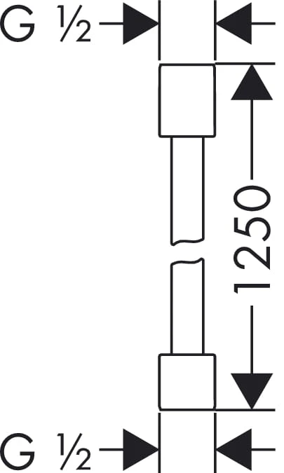 Wąż natryskowy HANSGROHE AXOR STARCK 125cm chrom 28282000