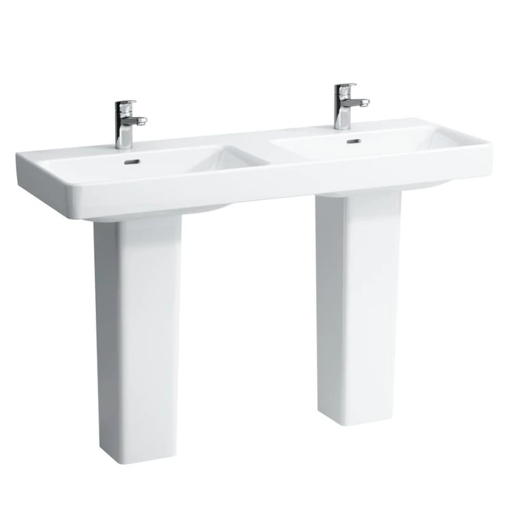 Umywalka LAUFEN PRO S 130x46cm, podwójna, biała H8149680001041