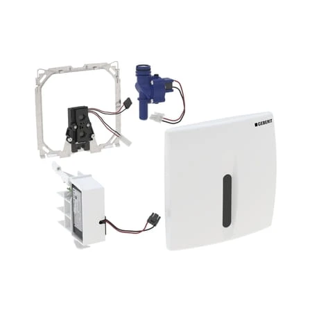 Elektroniczny zawór spłukujący GEBERIT HyBasic do pisuaru 230V chrom-mat 115.817.46.5