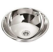 Umywalka wpuszczana SANELA  fi 38, z odpływem i syfonem  NIERDZEWNA SLUN 45