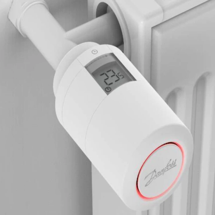 Głowica termostatyczna DANFOSS LIVING ECO 2 Bluetooth, elektroniczna, 2 czujniki temperatury (adapter RA-N i M30x1,5) 014G1001