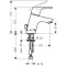 Bateria umywalkowa HANSGROHE FOCUS E2 z łańcuszkiem, chrom 31732000