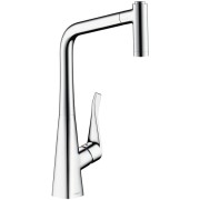 Bateria kuchenna HANSGROHE METRIS z wyciąganą wylewką, stal szlachetna 14820800