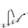 Bateria wannowa AXOR CITTERIO M 4-otworowa, el.zew., wys. 342mm, chrom 34444000