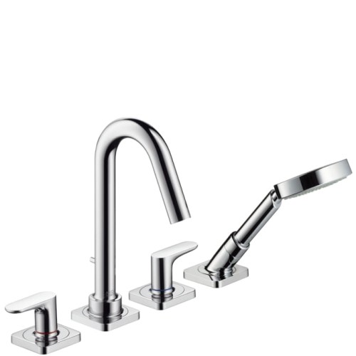 Bateria wannowa AXOR CITTERIO M 4-otworowa, el.zew., wys. 342mm, chrom 34444000