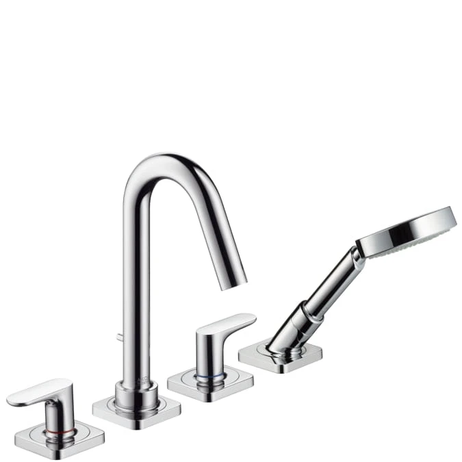 Bateria wannowa AXOR CITTERIO M 4-otworowa, el.zew., wys. 342mm, chrom 34444000