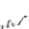 Bateria wannowa AXOR STARCK 4 otworowa, el.zew., wylewka 140mm, chrom 10444000