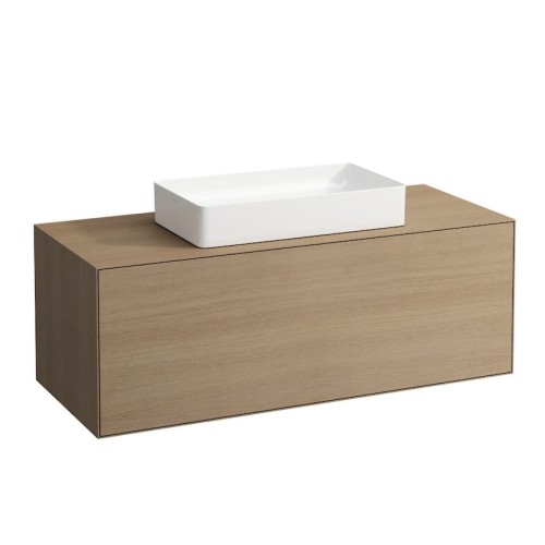 Umywalka LAUFEN LIVING SQUARE 60x34cm, bez otworu, nablatowa, biała H8114340001121