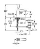 Bateria umywalkowa GROHE EURODISC JOYSTICK M-Size chrom 23427000