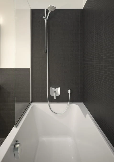 Przyłacze węża HANSGROHE FIXFIT E z zaworem zwrotnym, chrom 27458000