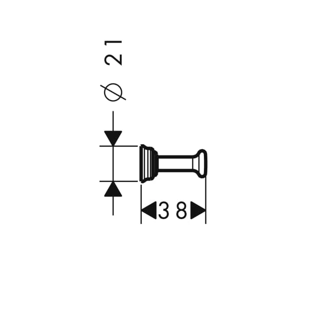 Haczyk AXOR MONTREUX chrom 42137000