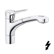 Bateria kuchenna KLUDI MX z wyciąganą wylewką, chrom 399420562