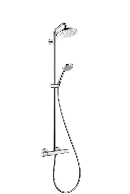 Komplet prysznicowy HANSGROHE CROMA 220 z ramieniem prysznicowym 400mm, chrom 27185000