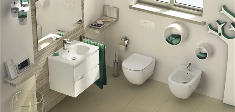 Bidet wiszący IDEAL STANDARD TESI 53x36cm, biały T355201
