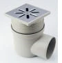 Kratka ściekowa pozioma FI50 10x10 ruszt metalowy CAPRICORN 9-2600-050-47-01-04