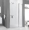 Drzwi prysznicowe SANPLAST PRESTIGE DJ2/PRIII 110cm, szkło W0, srebrny błyszczący, Glass Protect 600073081038401