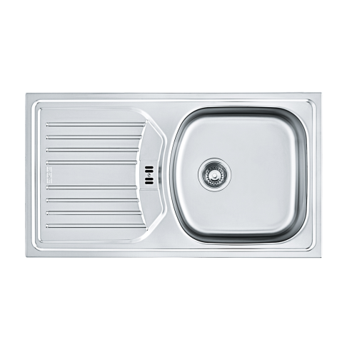Zlewozmywak FRANKE EUROSTAR ETN 614i 78x43,5cm, odpływ 90mm, stal gładka 101.0368.930