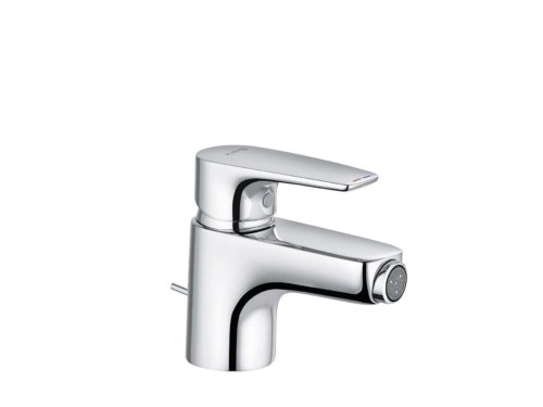 Bateria biedtowa  KLUDI PURE&SOLID stojąca, z korkiem, chrom 342160575
