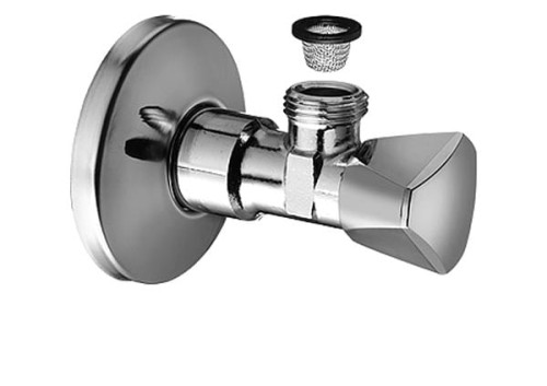Zawór grzybkowy SCHELL SANLAND 1/2x3/8 kątowy, z filtrem  970580000
