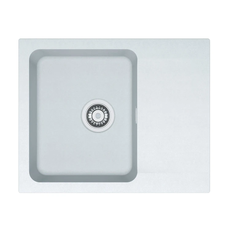 Zlewozmywak FRANKE ORION OID 611-62 62x50cm, z syfonem, tectonite, biały polarny 114.0286.444