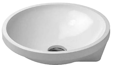 Umywalka podblatowa DURAVIT ARCHITEC średnica 40cm, bez przelewu, biała 0463400000