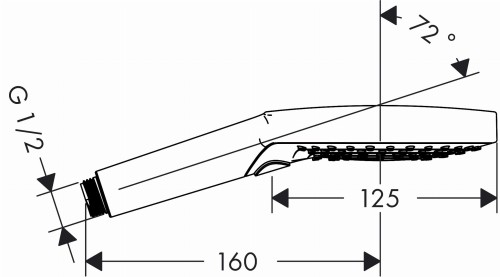 Słuchawka natryskowa Raindance Select S 120 3 jet chrom 26530000