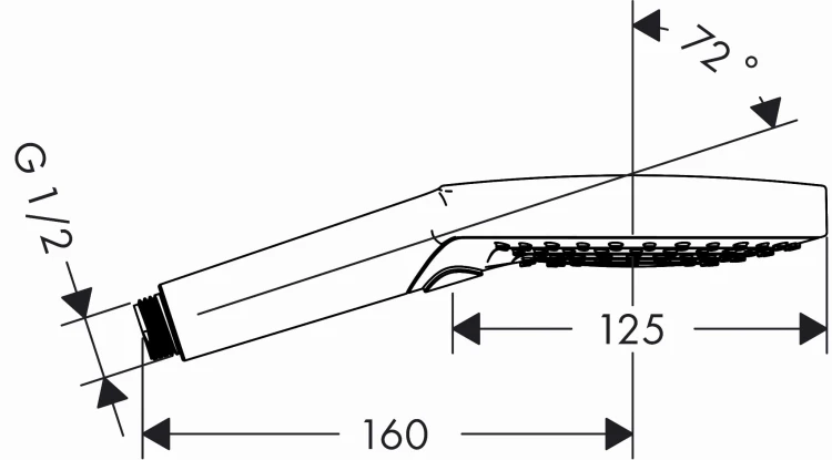 Słuchawka natryskowa Raindance Select S 120 3 jet chrom 26530000