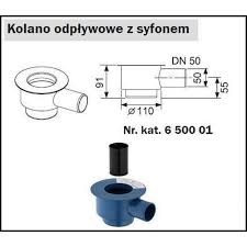 Kolano odpływowe (syfon) TECE DRAINLINE 120mm, 0,8l/s 650001