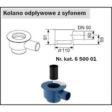 Kolano odpływowe (syfon) TECE DRAINLINE 120mm, 0,8l/s 650001