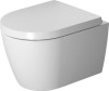 Miska wisząca WC DURAVIT Me by Starck Compact Rimless 48cm, z deską wolnoopadającą, biała 45300900A1