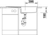 Zlewozmywak granitowy BLANCO METRA XL 6 S 100x50 cm, bez korka aut., antracyt, PuraDur 515142
