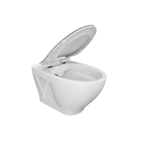 Miska wisząca CERSANIT MODUO CleanOn z deską wolnoopadającą, biała K701-147