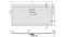 Brodzik prostokątny SANPLAST SPACE 80x150x3cm, akrylowy, biały 615110027001000