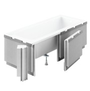 Obudowa wanny prostokątnej SCHEDPOL LED 170x90x58cm,  do podświetlenia LED 1.041-LED