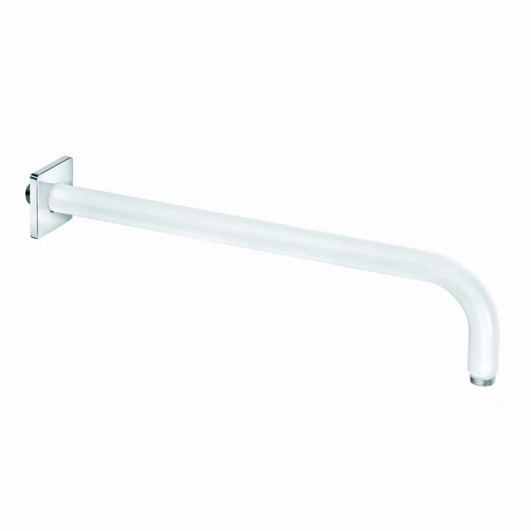 Ramie natrysku KLUDI A-QA 400mm 1/2 ścienne okrągłe (rozeta kwadratowa) biały/chrom 6653491-00