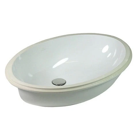 Umywalka podblatowa VILLEROY&BOCH EVANA 61.5x41.5cm, bez otworu, biała 61440001