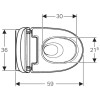 Toaleta myjąca GEBERIT AquaClean MERA Comfort WC z funkcją higieny intymnej, chrom 146.212.21.1